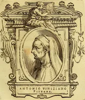 An illustration from Vite de più eccellenti pittori scultori ed architetti (1767)