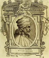 An illustration from Vite de più eccellenti pittori scultori ed architetti (1767)