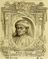 An illustration from Vite de più eccellenti pittori scultori ed architetti (1767)