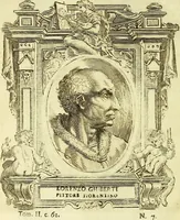 An illustration from Vite de più eccellenti pittori scultori ed architetti (1767)