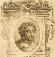 An illustration from Vite de più eccellenti pittori scultori ed architetti (1767)