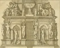 An illustration from Vite de più eccellenti pittori scultori ed architetti (1767)