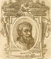 An illustration from Vite de più eccellenti pittori scultori ed architetti (1767)