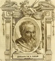 An illustration from Vite de più eccellenti pittori scultori ed architetti (1767)