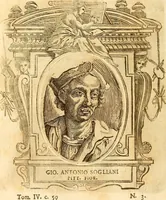 An illustration from Vite de più eccellenti pittori scultori ed architetti (1767)