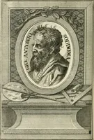 An illustration from Vite de' più eccellenti pittori, scultori e architetti (1791)