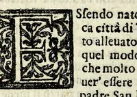 An illustration from Vite de santi e beati toscani : de' quali infino à hoggi comunemente si ha cognizione (1627)