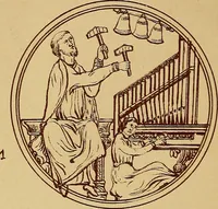 An illustration from Vitraux de Bourges; vitraux du XIIIe siècle de la cathédrale de Bourges; (1900)