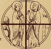 An illustration from Vitraux de Bourges; vitraux du XIIIe siècle de la cathédrale de Bourges; (1900)