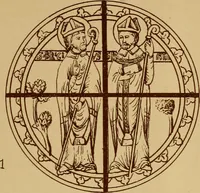 An illustration from Vitraux de Bourges; vitraux du XIIIe siècle de la cathédrale de Bourges; (1900)