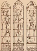 An illustration from Vitraux de Bourges; vitraux du XIIIe siècle de la cathédrale de Bourges; (1900)