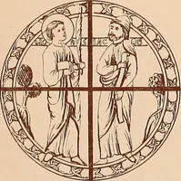 An illustration from Vitraux de Bourges; vitraux du XIIIe siècle de la cathédrale de Bourges; (1900)