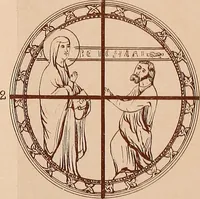 An illustration from Vitraux de Bourges; vitraux du XIIIe siècle de la cathédrale de Bourges; (1900)