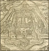An illustration from Vitruuius, des aller namhafftigisten vnnd hocherfahrnesten, römischen Architecti, vnnd kunstreichen Werck oder Bawmeisters, Marci Vitruuij Pollionis, zehen Bücher von der Architectur vnd künstlichem Bawen ... (1614)