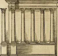 An illustration from Vitruuius, des aller namhafftigisten vnnd hocherfahrnesten, römischen Architecti, vnnd kunstreichen Werck oder Bawmeisters, Marci Vitruuij Pollionis, zehen Bücher von der Architectur vnd künstlichem Bawen ... (1614)