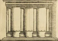 An illustration from Vitruuius, des aller namhafftigisten vnnd hocherfahrnesten, römischen Architecti, vnnd kunstreichen Werck oder Bawmeisters, Marci Vitruuij Pollionis, zehen Bücher von der Architectur vnd künstlichem Bawen ... (1614)