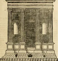 An illustration from Vitruuius, des aller namhafftigisten vnnd hocherfahrnesten, römischen Architecti, vnnd kunstreichen Werck oder Bawmeisters, Marci Vitruuij Pollionis, zehen Bücher von der Architectur vnd künstlichem Bawen ... (1614)
