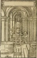 An illustration from Vitruuius, des aller namhafftigisten vnnd hocherfahrnesten, römischen Architecti, vnnd kunstreichen Werck oder Bawmeisters, Marci Vitruuij Pollionis, zehen Bücher von der Architectur vnd künstlichem Bawen ... (1614)