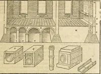 An illustration from Vitruuius, des aller namhafftigisten vnnd hocherfahrnesten, römischen Architecti, vnnd kunstreichen Werck oder Bawmeisters, Marci Vitruuij Pollionis, zehen Bücher von der Architectur vnd künstlichem Bawen ... (1614)