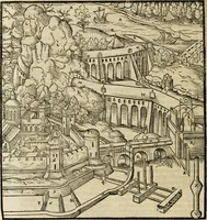An illustration from Vitruuius, des aller namhafftigisten vnnd hocherfahrnesten, römischen Architecti, vnnd kunstreichen Werck oder Bawmeisters, Marci Vitruuij Pollionis, zehen Bücher von der Architectur vnd künstlichem Bawen ... (1614)