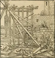 An illustration from Vitruuius, des aller namhafftigisten vnnd hocherfahrnesten, römischen Architecti, vnnd kunstreichen Werck oder Bawmeisters, Marci Vitruuij Pollionis, zehen Bücher von der Architectur vnd künstlichem Bawen ... (1614)