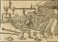An illustration from Vitruuius, des aller namhafftigisten vnnd hocherfahrnesten, römischen Architecti, vnnd kunstreichen Werck oder Bawmeisters, Marci Vitruuij Pollionis, zehen Bücher von der Architectur vnd künstlichem Bawen ... (1614)
