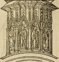An illustration from Vitruuius, des aller namhafftigisten vnnd hocherfahrnesten, römischen Architecti, vnnd kunstreichen Werck oder Bawmeisters, Marci Vitruuij Pollionis, zehen Bücher von der Architectur vnd künstlichem Bawen ... (1614)