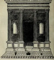 Picture 2 of 12 from Vitruuius teutsch : nemlichen des aller namhafftigisten vñ hocherfarnesten römischen Architecti vnd kunstreichen Werck oder Bawmeisters Marci Vitruuij Pollionis Zehen Bücher von der Architectur vnd künstlichem Bawen ... (1548), leaf 284