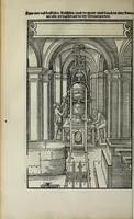An illustration from Vitruuius teutsch : nemlichen des aller namhafftigisten vñ hocherfarnesten römischen Architecti vnd kunstreichen Werck oder Bawmeisters Marci Vitruuij Pollionis Zehen Bücher von der Architectur vnd künstlichem Bawen ... (1548)
