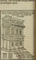 Picture 66 of 151 from M. Vitrvvii De architectura libri decem : summa diligentia recogniti atq; excusi : cum nonnullis figuris sub hoc signo * positis, nunq antea impraessis : additis Iulij Frontini De aqueductibus libris, proter materiae affinitatem (1523), leaf 135