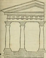 An illustration from M. Vitrvvii De architectura libri decem : summa diligentia recogniti atq; excusi : cum nonnullis figuris sub hoc signo * positis, nunq antea impraessis : additis Iulij Frontini De aqueductibus libris, proter materiae affinitatem (1523)