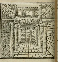 An illustration from M. Vitrvvii De architectura libri decem : summa diligentia recogniti atq; excusi : cum nonnullis figuris sub hoc signo * positis, nunq antea impraessis : additis Iulij Frontini De aqueductibus libris, proter materiae affinitatem (1523)