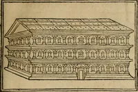 An illustration from M. Vitrvvii De architectura libri decem : summa diligentia recogniti atq; excusi : cum nonnullis figuris sub hoc signo * positis, nunq antea impraessis : additis Iulij Frontini De aqueductibus libris, proter materiae affinitatem (1523)
