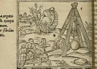 Picture 133 of 151 from M. Vitrvvii De architectura libri decem : summa diligentia recogniti atq; excusi : cum nonnullis figuris sub hoc signo * positis, nunq antea impraessis : additis Iulij Frontini De aqueductibus libris, proter materiae affinitatem (1523), leaf 321
