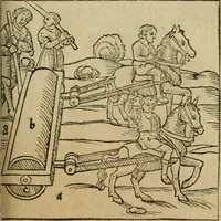 An illustration from M. Vitrvvii De architectura libri decem : summa diligentia recogniti atq; excusi : cum nonnullis figuris sub hoc signo * positis, nunq antea impraessis : additis Iulij Frontini De aqueductibus libris, proter materiae affinitatem (1523)