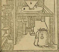 An illustration from M. Vitrvvii De architectura libri decem : summa diligentia recogniti atq; excusi : cum nonnullis figuris sub hoc signo * positis, nunq antea impraessis : additis Iulij Frontini De aqueductibus libris, proter materiae affinitatem (1523)