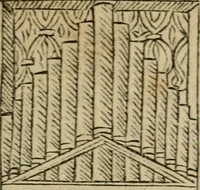An illustration from M. Vitrvvii De architectura libri decem : summa diligentia recogniti atq; excusi : cum nonnullis figuris sub hoc signo * positis, nunq antea impraessis : additis Iulij Frontini De aqueductibus libris, proter materiae affinitatem (1523)