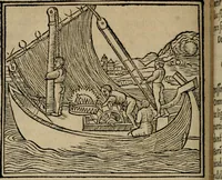 An illustration from M. Vitrvvii De architectura libri decem : summa diligentia recogniti atq; excusi : cum nonnullis figuris sub hoc signo * positis, nunq antea impraessis : additis Iulij Frontini De aqueductibus libris, proter materiae affinitatem (1523)