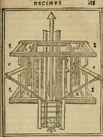 Picture 147 of 151 from M. Vitrvvii De architectura libri decem : summa diligentia recogniti atq; excusi : cum nonnullis figuris sub hoc signo * positis, nunq antea impraessis : additis Iulij Frontini De aqueductibus libris, proter materiae affinitatem (1523), leaf 346