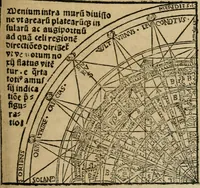 An illustration from M. Vitrvvii De architectura libri decem : summa diligentia recogniti atq; excusi : cum nonnullis figuris sub hoc signo * positis, nunq antea impraessis : additis Iulij Frontini De aqueductibus libris, proter materiae affinitatem (1523)