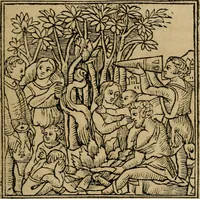 An illustration from M. Vitrvvii De architectura libri decem : summa diligentia recogniti atq; excusi : cum nonnullis figuris sub hoc signo * positis, nunq antea impraessis : additis Iulij Frontini De aqueductibus libris, proter materiae affinitatem (1523)