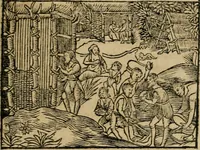 An illustration from M. Vitrvvii De architectura libri decem : summa diligentia recogniti atq; excusi : cum nonnullis figuris sub hoc signo * positis, nunq antea impraessis : additis Iulij Frontini De aqueductibus libris, proter materiae affinitatem (1523)
