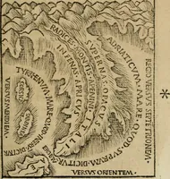 An illustration from M. Vitrvvii De architectura libri decem : summa diligentia recogniti atq; excusi : cum nonnullis figuris sub hoc signo * positis, nunq antea impraessis : additis Iulij Frontini De aqueductibus libris, proter materiae affinitatem (1523)