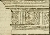 An illustration from M. Vitrvvii Pollionis De architectvra libri decem, ad Caes. Avgvstvm, omnibus omnium editionibus longè emendatiores, collatis veteribus exemplis (1586)