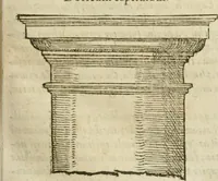 An illustration from M. Vitrvvii Pollionis De architectvra libri decem, ad Caes. Avgvstvm, omnibus omnium editionibus longè emendatiores, collatis veteribus exemplis (1586)
