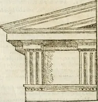 An illustration from M. Vitrvvii Pollionis De architectvra libri decem, ad Caes. Avgvstvm, omnibus omnium editionibus longè emendatiores, collatis veteribus exemplis (1586)