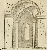 An illustration from M. Vitrvvii Pollionis De architectvra libri decem, ad Caes. Avgvstvm, omnibus omnium editionibus longè emendatiores, collatis veteribus exemplis (1586)
