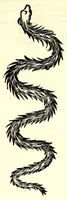An illustration from Vlyssis Aldrouandi patricii Bononiensis Serpentum et draconu[m] historiae libri duo (1640)