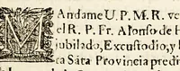 An illustration from Vniversidad florida de horladas voces : diestra capilla de cherubicas, y seraphicas, que celebran devotas la Concepcion Purissima de Maria. (1692)