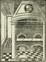 An illustration from Voarchadvmia contra alchi'miam : ars distincta ab archimi'a & sophia : cum additionibus, proportionibus, numeris, & figuris opportunis Ioannis Augustini Panthei Veneti sacerdotis (1530)